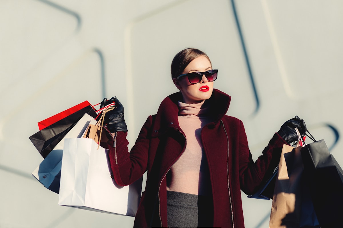 A satisfied customer who trusts the brands she shops with